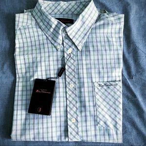 BEN SHERMAN: GREEN & GREY BUTTON DOWN (2005?)